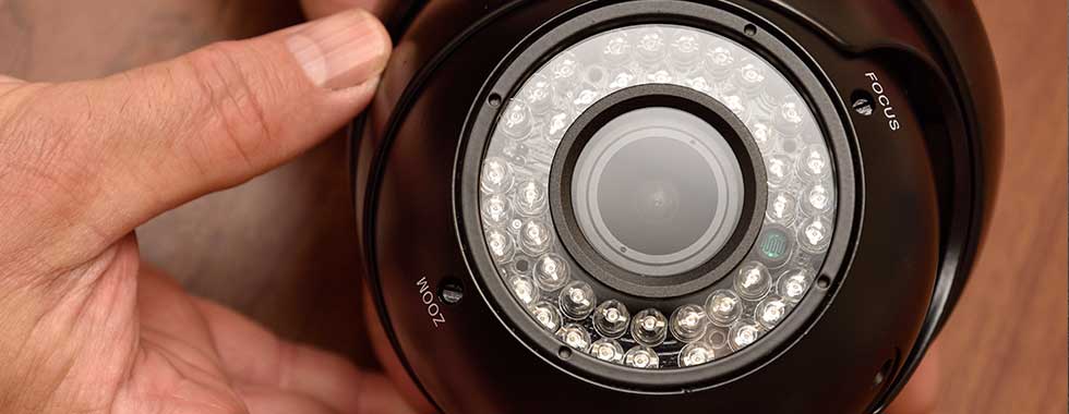 CCTV camera installation by WEC Alarms